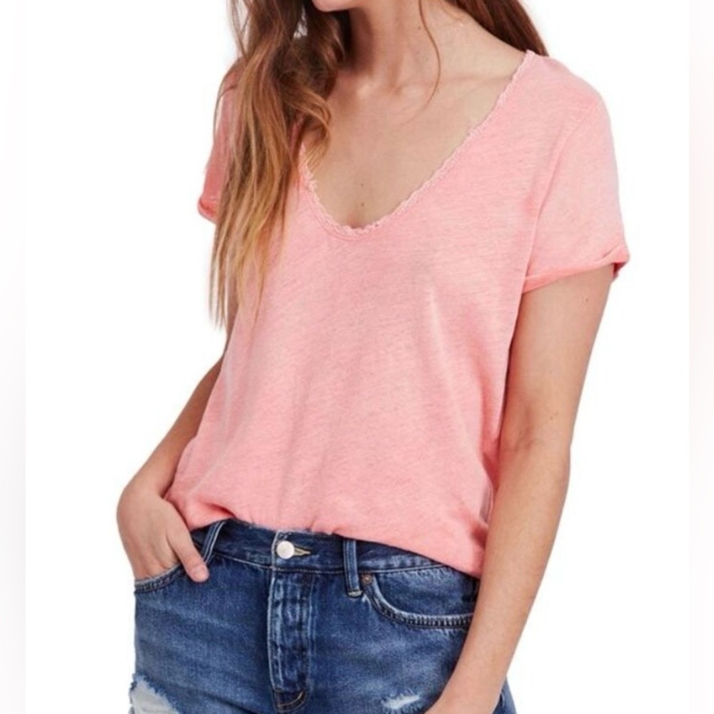 NWT Free People Misty Mauve Top